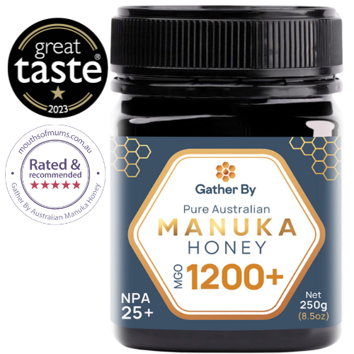 jar of manuka honey MGO1200+