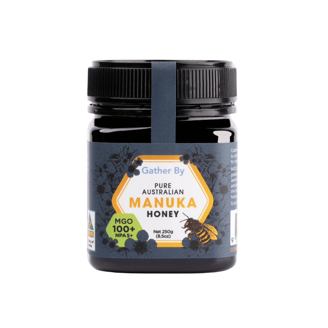 jar of manuka honey australian 100 plus